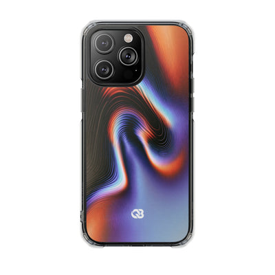 Prismatic Resonance · Clear Impact Magnetic Phone Case for iPhone · Purple