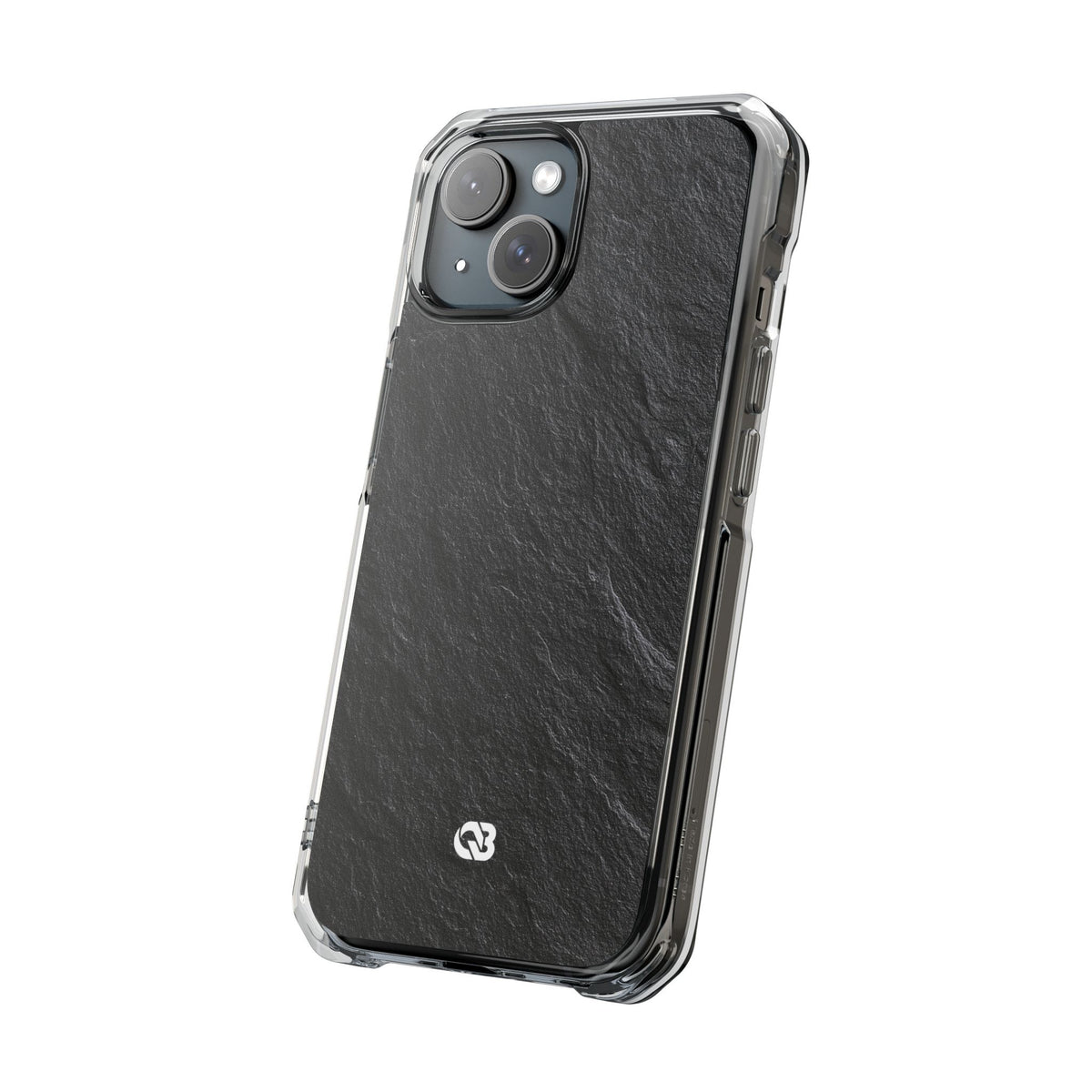 Obsidian Slate · Clear Impact Magnetic Phone Case for iPhone ·  Black