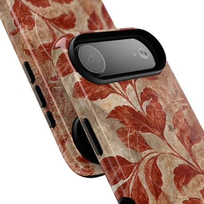 Terracotta Botanical Fresco · Tough 2.0 Magnetic Phone Case for iPhone · Red