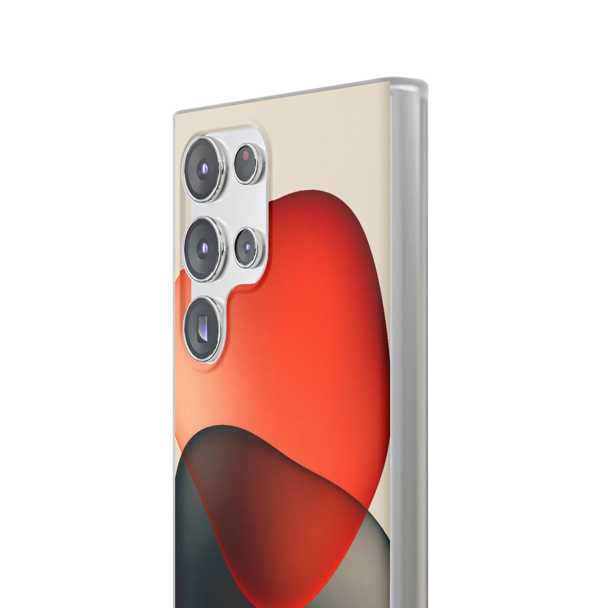 Translucent Crimson Form · Lite Phone Case for Samsung · Red