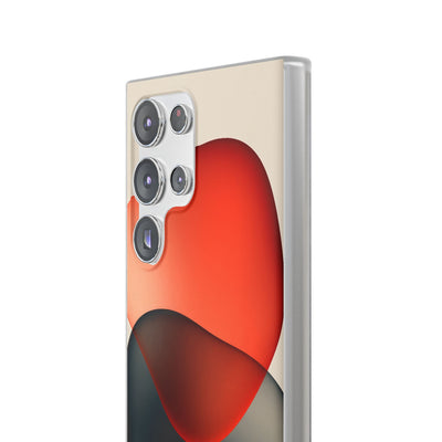 Translucent Crimson Form · Lite Phone Case for Samsung · Red