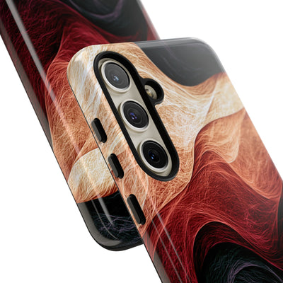 Ember Wave Dispersion · Tough Phone Case for Samsung · Red