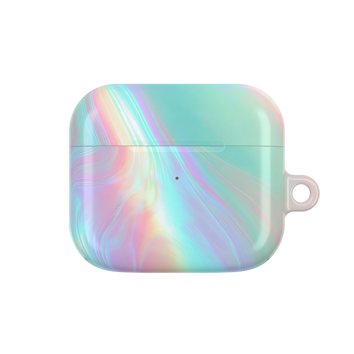 Prismatic Liquid Light · Hard Case for AirPods & AirPods Pro · Teal
