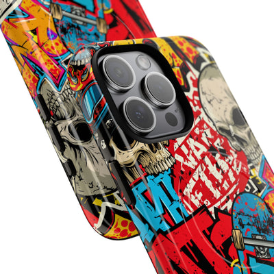 Skate Skull Riot · Tough 2.0 Magnetic Phone Case for iPhone · Red