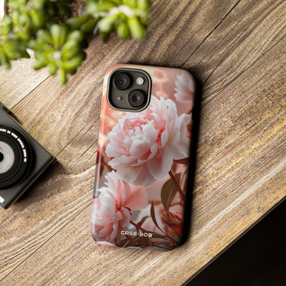 Peony Moonlight iPhone 15 Case - Tough