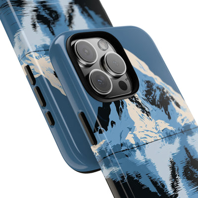 Blue Tough Phone Case for iPhone - Arctic Summit Mirror