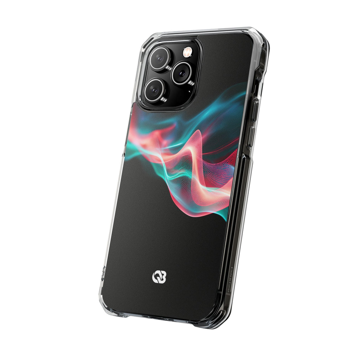Digital Frequency · Clear Impact Magnetic Phone Case for iPhone · Black