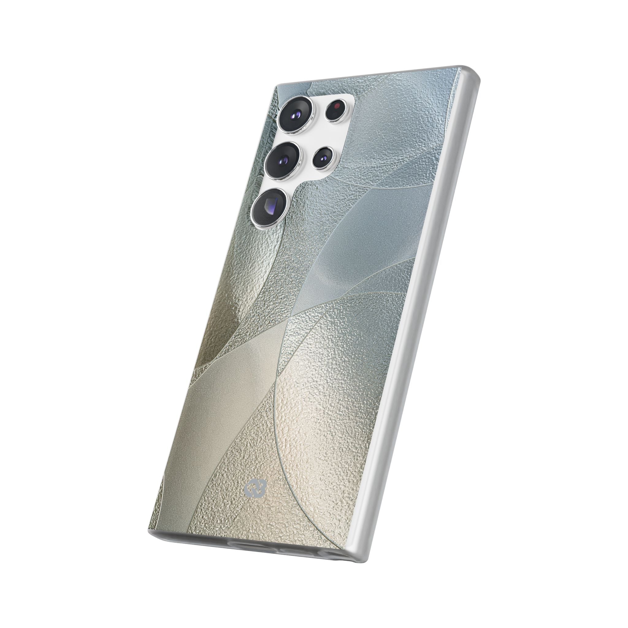 Silver Lite Phone Case for Samsung - Frosted Silver Mosaic