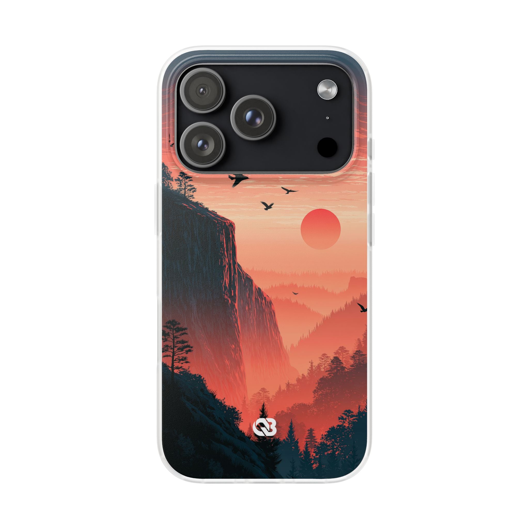 Orange Lite Phone Case for iPhone - Crimson Ridge Flight