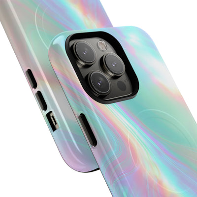 Prismatic Liquid Light · Tough 2.0 Magnetic Phone Case for iPhone · Teal