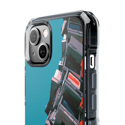 System Error Spire · Clear Impact Magnetic Phone Case for iPhone · Teal