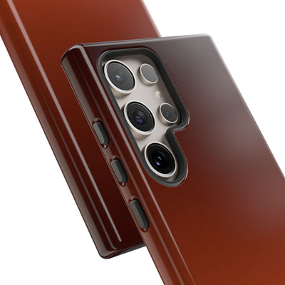 Orange Tough Phone Case for Samsung - Obsidian Ember Fade