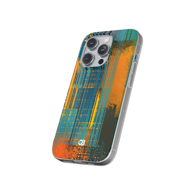 Cyber Glitch Stream · Lite Phone Case for iPhone ·  Teal
