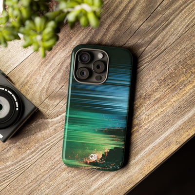 Digital Shoreline Drift · Tough Phone Case for iPhone · Teal