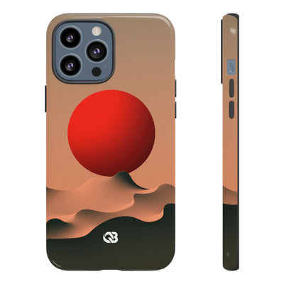Crimson Sol Ridge · Tough Phone Case for iPhone · Red