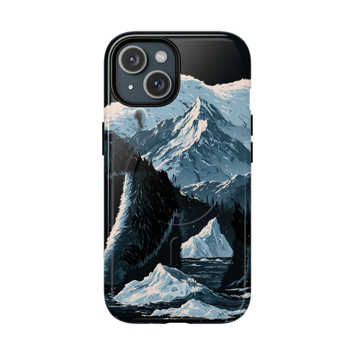 Nordic Arctic Bear · Tough 2.0 Magnetic Phone Case for iPhone · Black