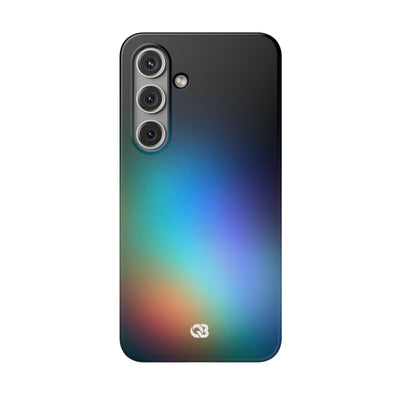 Black Lite Phone Case for Samsung - Electric Prism Grain