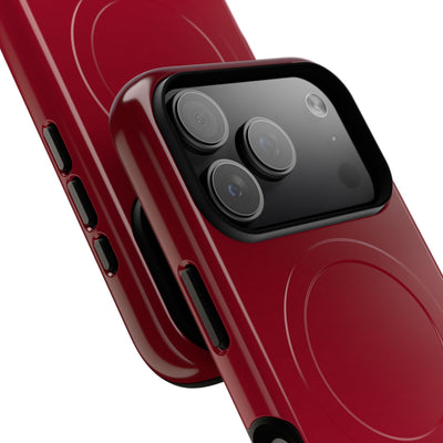 Red Tough 2.0 Magsafe Phone Case for iPhone - Crimson Velvet Fade