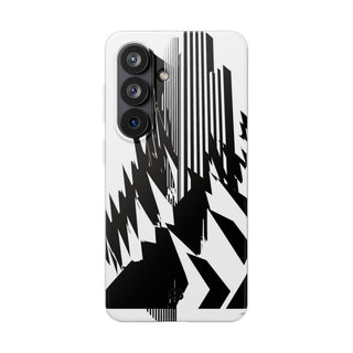 White Lite Phone Case for Samsung - Shattered Vector Spire