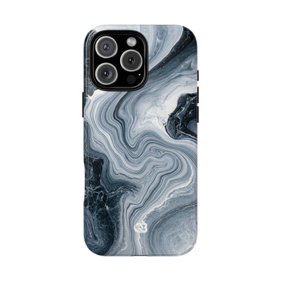 Suminagashi Ink Flow · Tough Phone Case for iPhone · Grey