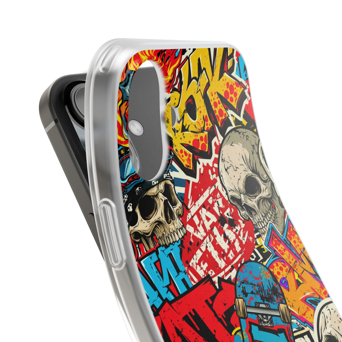 Skate Skull Riot · Lite Phone Case for iPhone ·  Red