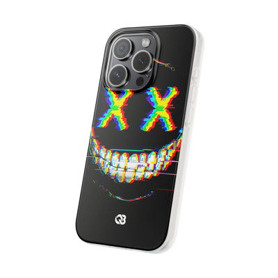 Glitch Grin Distortion · Soft Handyhülle für iPhone