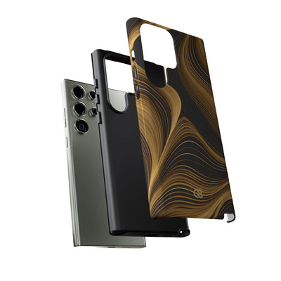 Gold Tough Phone Case for Samsung - Molten Copper Strands