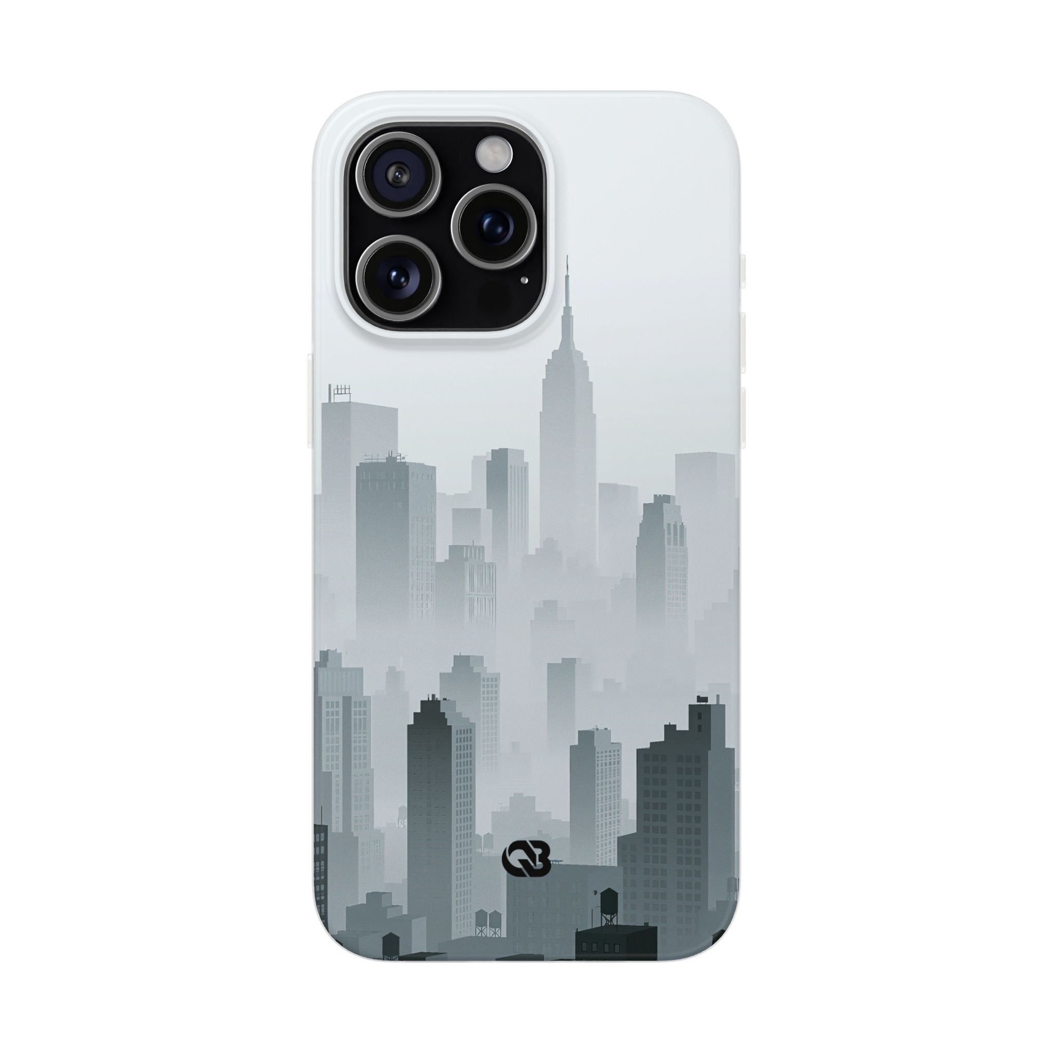 Grey Lite Phone Case for iPhone - Steel Mist Skyline