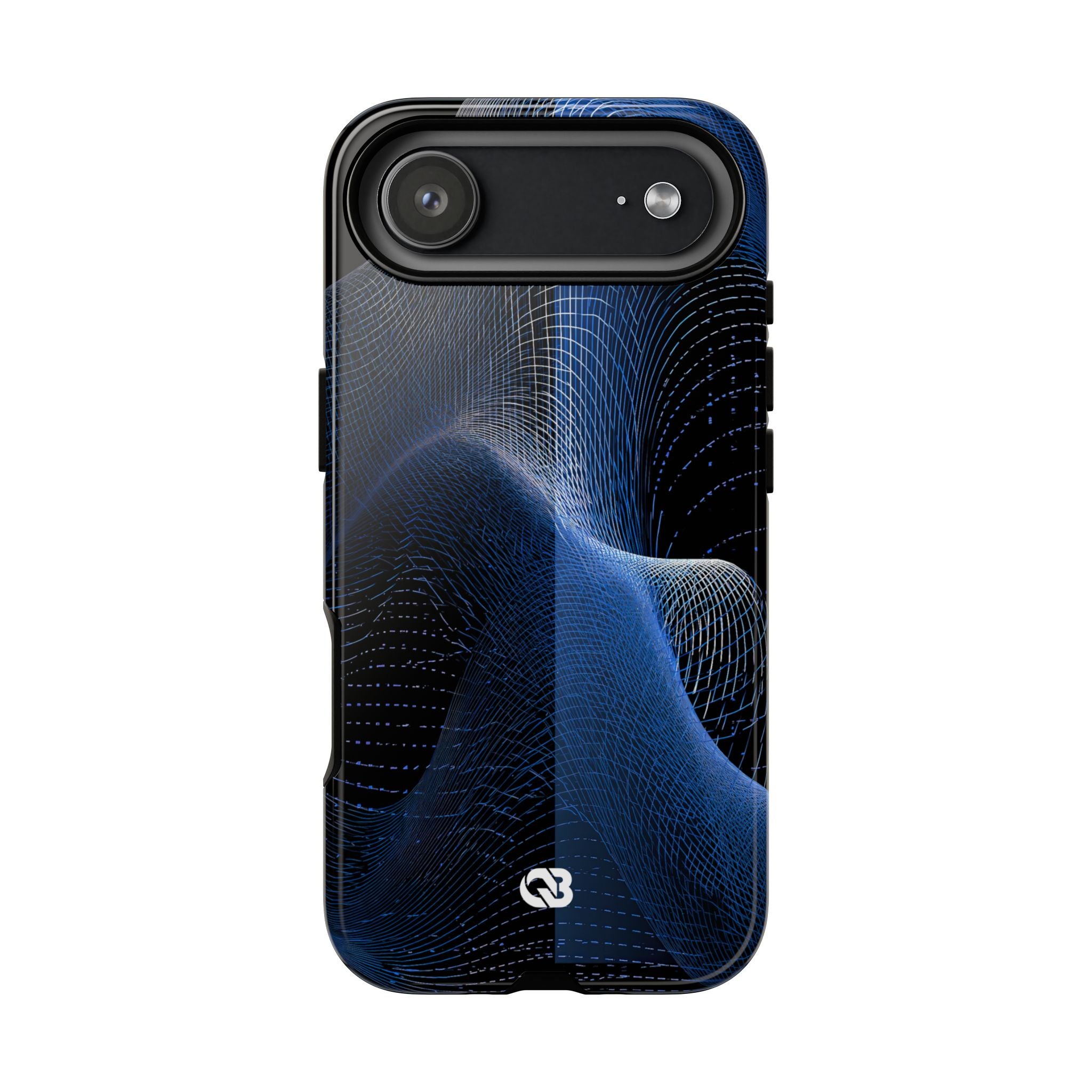 Blue Tough Phone Case for iPhone - Electric Blue Flux