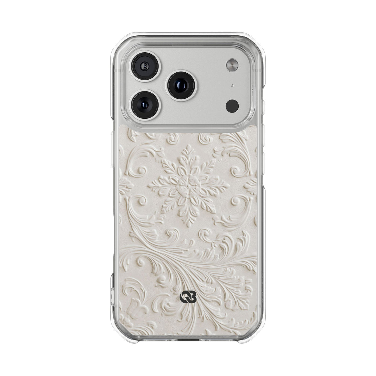 Sculpted Acanthus Relief · Clear Impact Magnetic Phone Case for iPhone ·  White