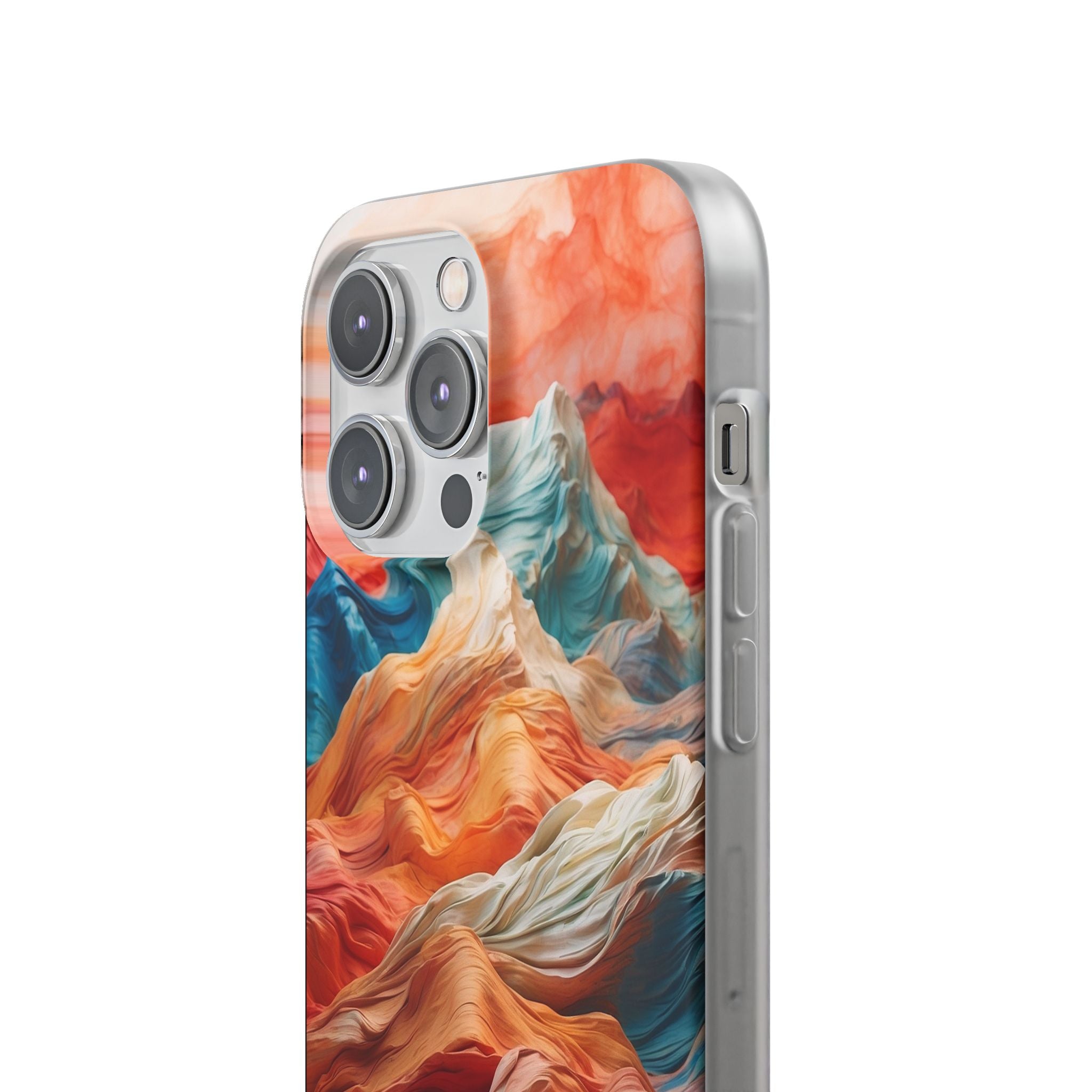 Kangas Peaks Cream iPhone 14 Pro Max -pehmeä suojakotelo