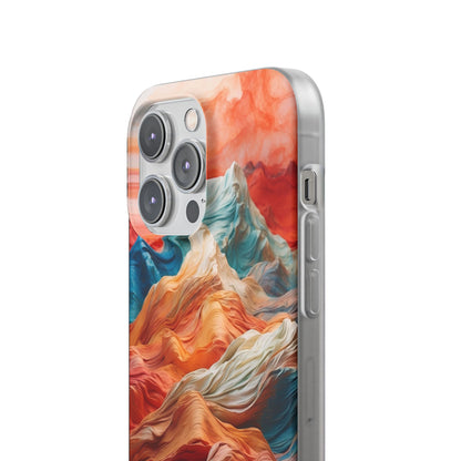 Kangas Peaks Cream iPhone 14 Pro Max -pehmeä suojakotelo