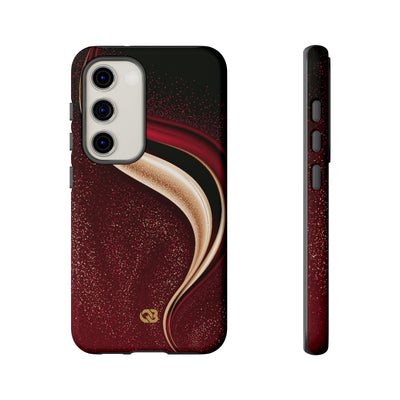 Gilded Crimson Flow · Tough Phone Case for Samsung · Red