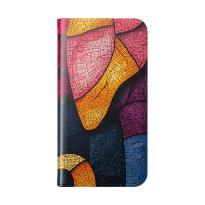 Blue Mosaic Elephant - iPhone 15 Pro Max Case - Wallet