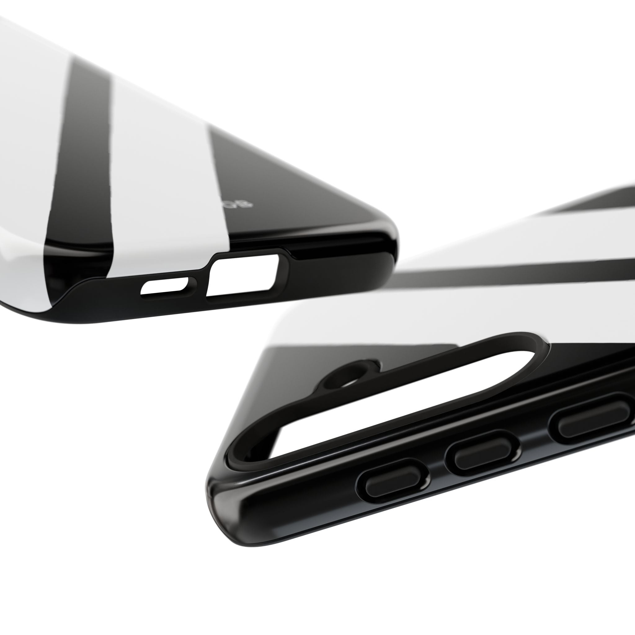 Diagonale Streifen Noir Samsung S24 Plus Case - Tough