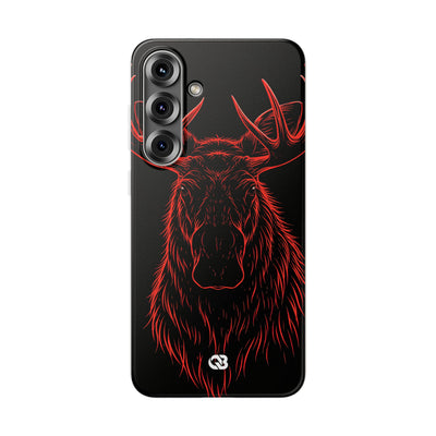 Nordic Moose Contour · Lite Phone Case for Samsung · Red