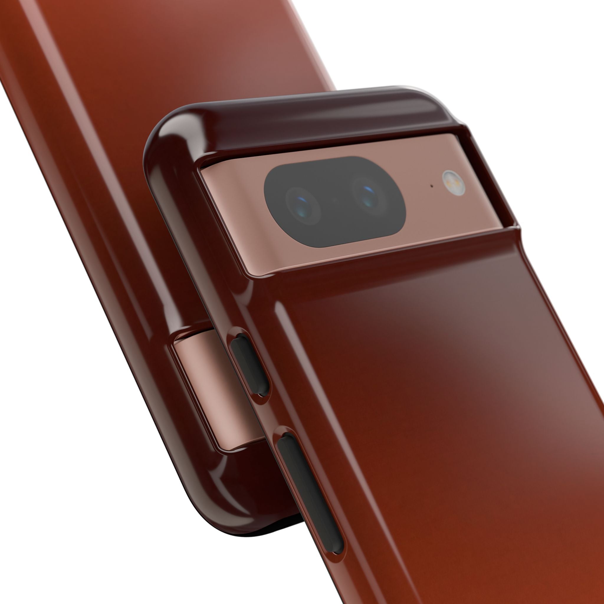 Orange Tough Phone Case for Google Pixel - Obsidian Ember Fade