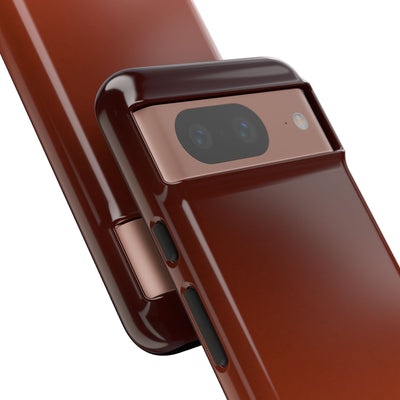 Orange Tough Phone Case for Google Pixel - Obsidian Ember Fade