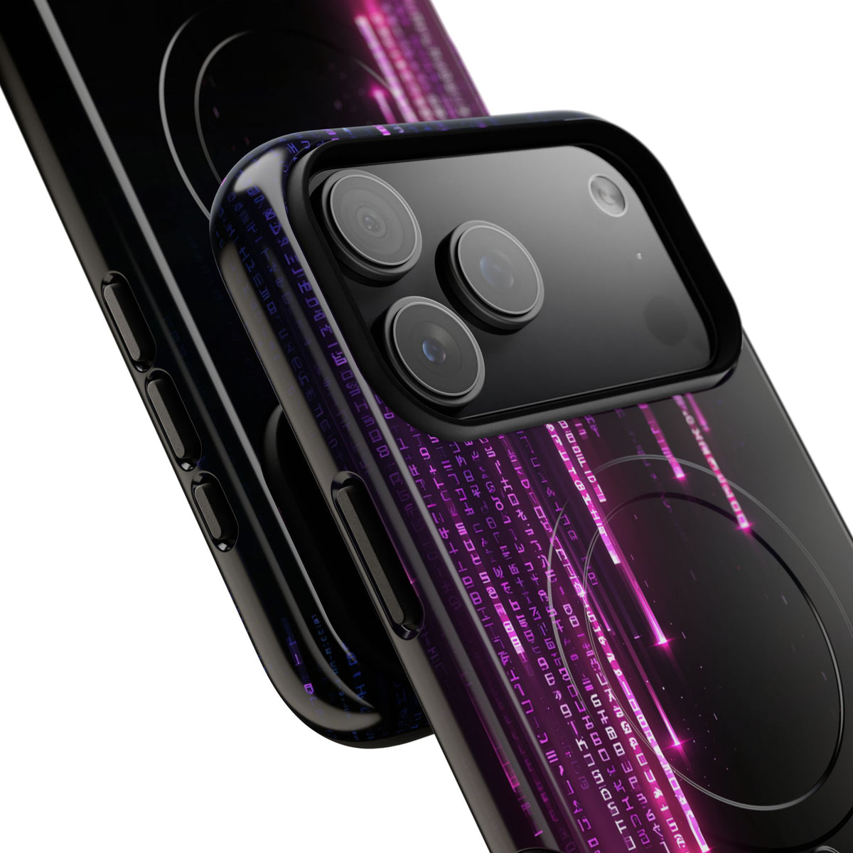 Binary Cascade · Tough 2.0 Magnetic Phone Case for iPhone · Black