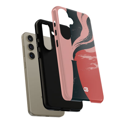 Pink Tough Phone Case for Samsung - Cinder Rose Plume