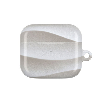Sculpted Dune Relief · Hard Case for AirPods & AirPods Pro · White
