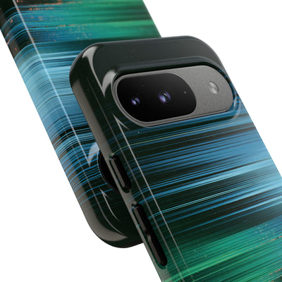 Digital Shoreline Drift · Tough Phone Case for Pixel ·  Teal