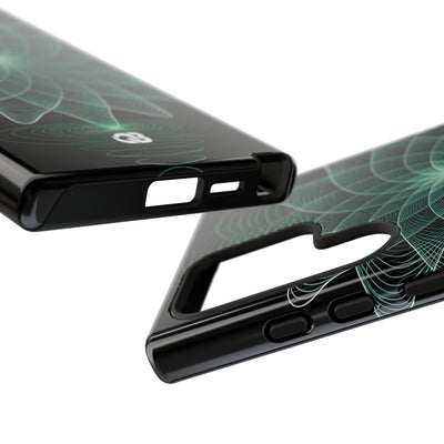 Harmonic Orbit Bloom · Tough Phone Case for Samsung · Green
