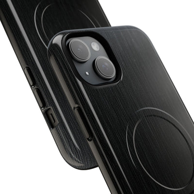 Obsidian Brushed Steel · Tough 2.0 Magnetic Phone Case for iPhone · Black