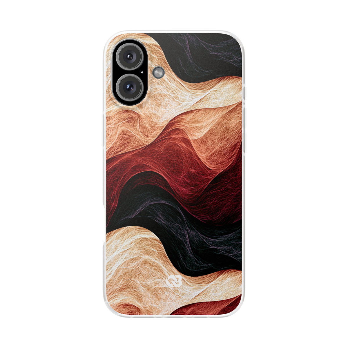 Ember Wave Dispersion · Lite Phone Case for iPhone ·  Red