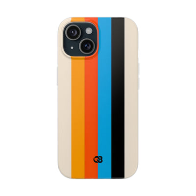 Retro Racing Stripes · Soft Phone Case for iPhone