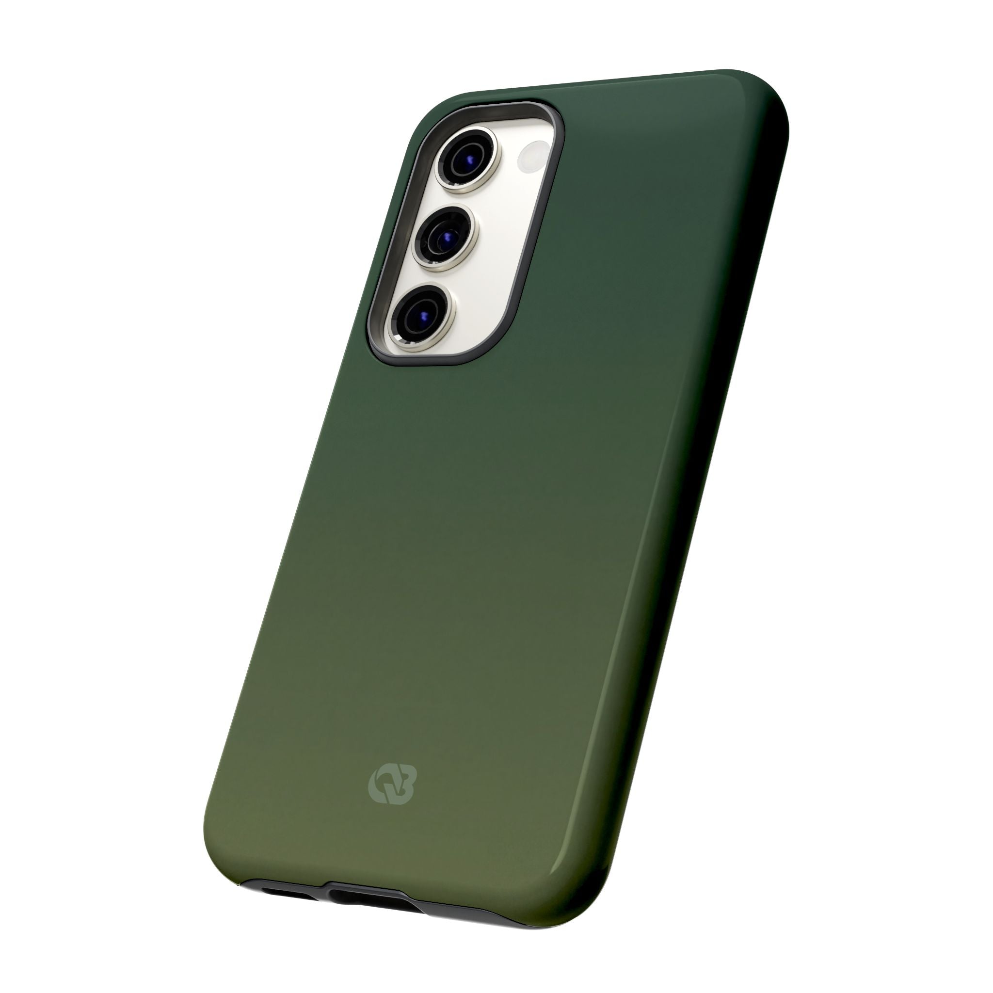 Green Tough Phone Case for Samsung - Shadow Moss Grain