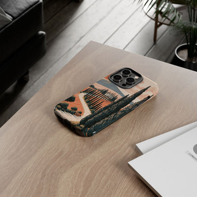 Orange Tough Phone Case for iPhone - Terracotta Ridge Trail
