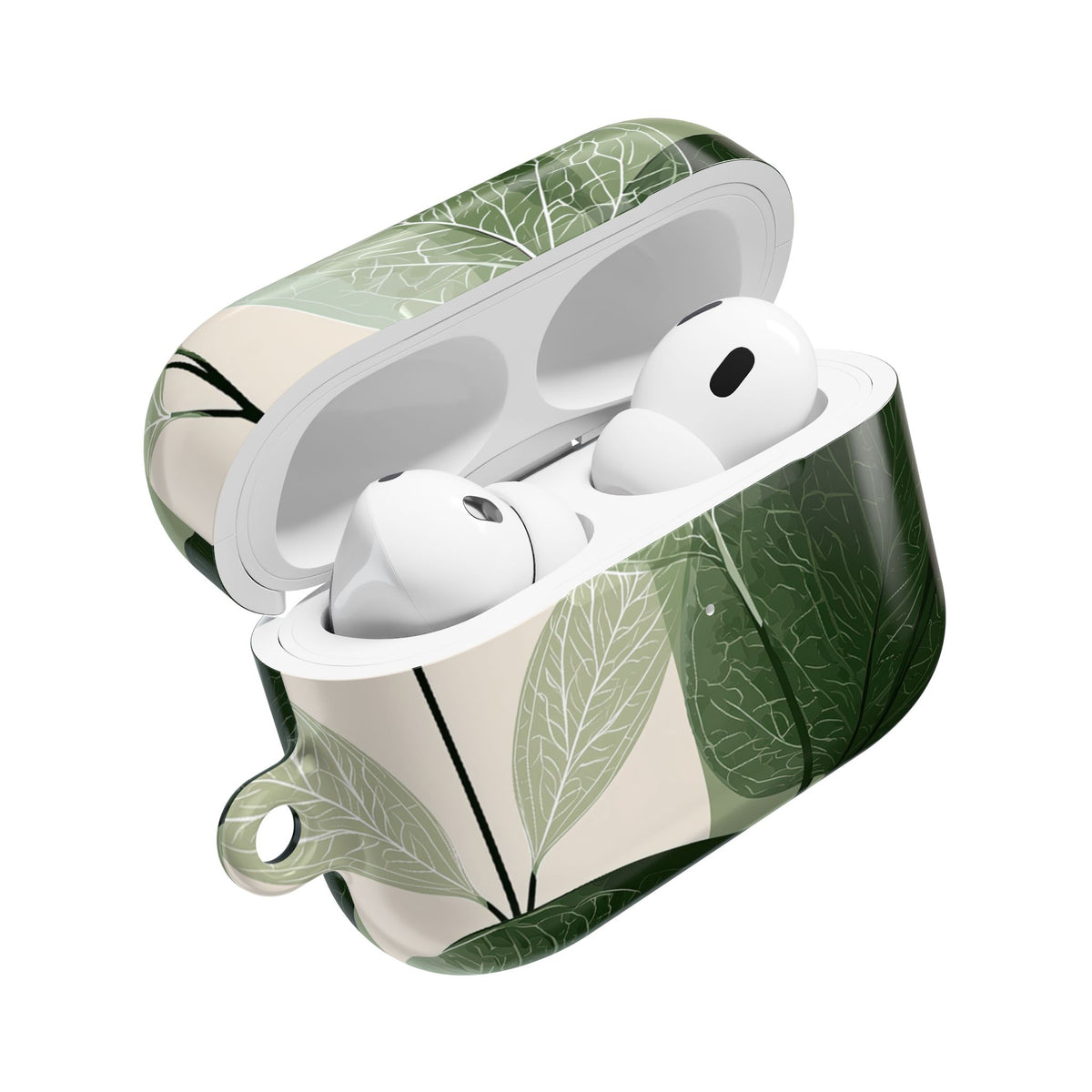 Layered Eucalyptus Study · Hard Case for AirPods & AirPods Pro · Green