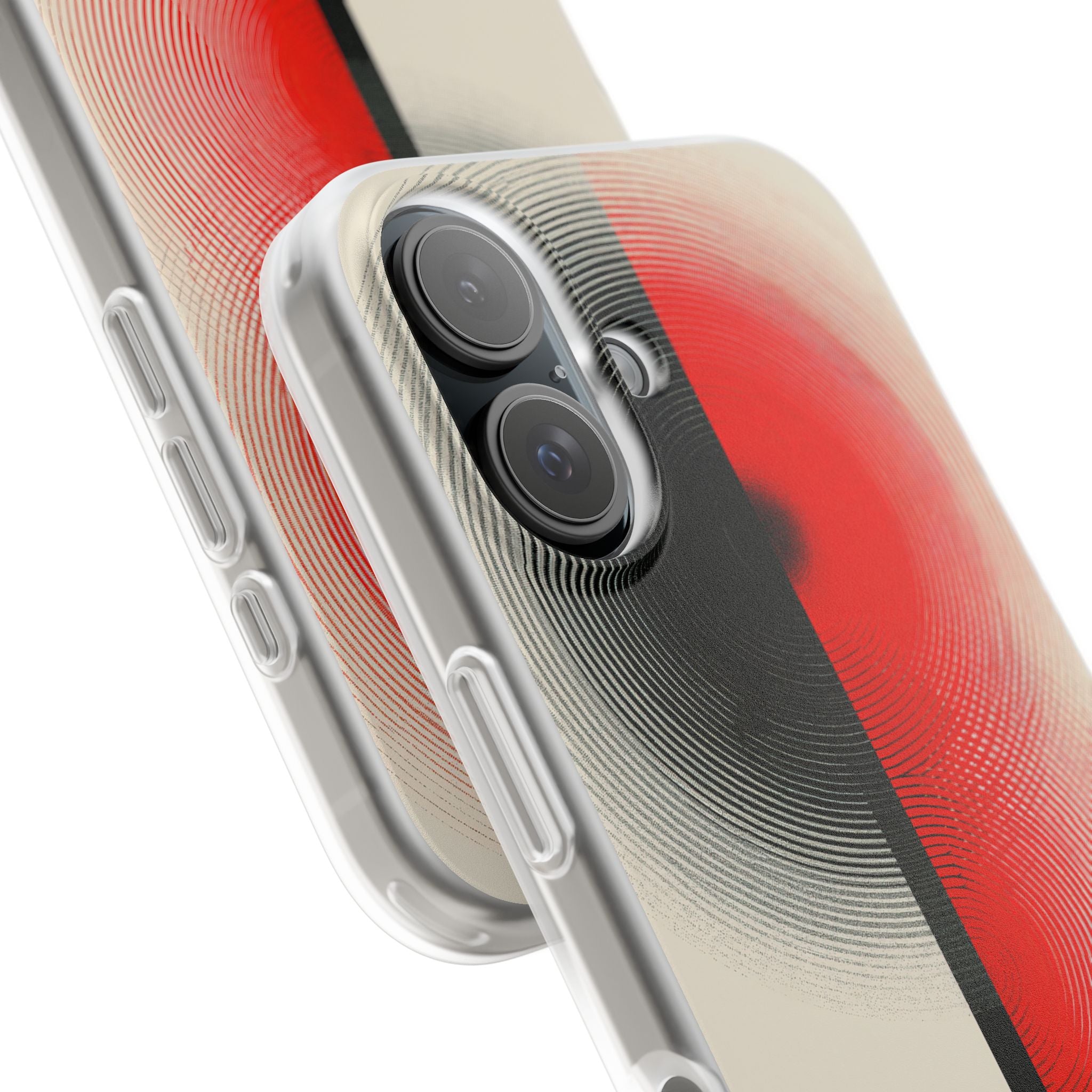 Red Lite Phone Case for iPhone - Split Signal Red